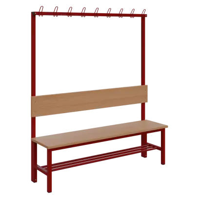 SVJ - 160 stěna jednostranná věšáková RAL 3002 - červená